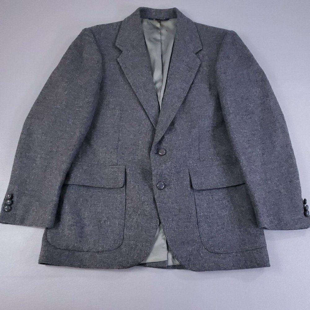 Vtg WM F Farah 100% Pure Wool Tweed Blazer Mens 40S Sports Jacket Made in USA